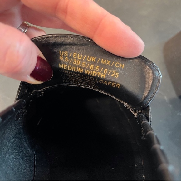 Reaction Kenneth Cole sz 8.5 Sienna lug sole loafer black - Picture 15 of 16